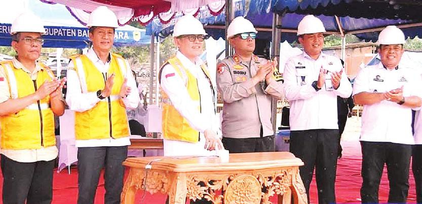 Pj Bupati Resmikan Pemancangan Tiang Pertama Kantor Polres