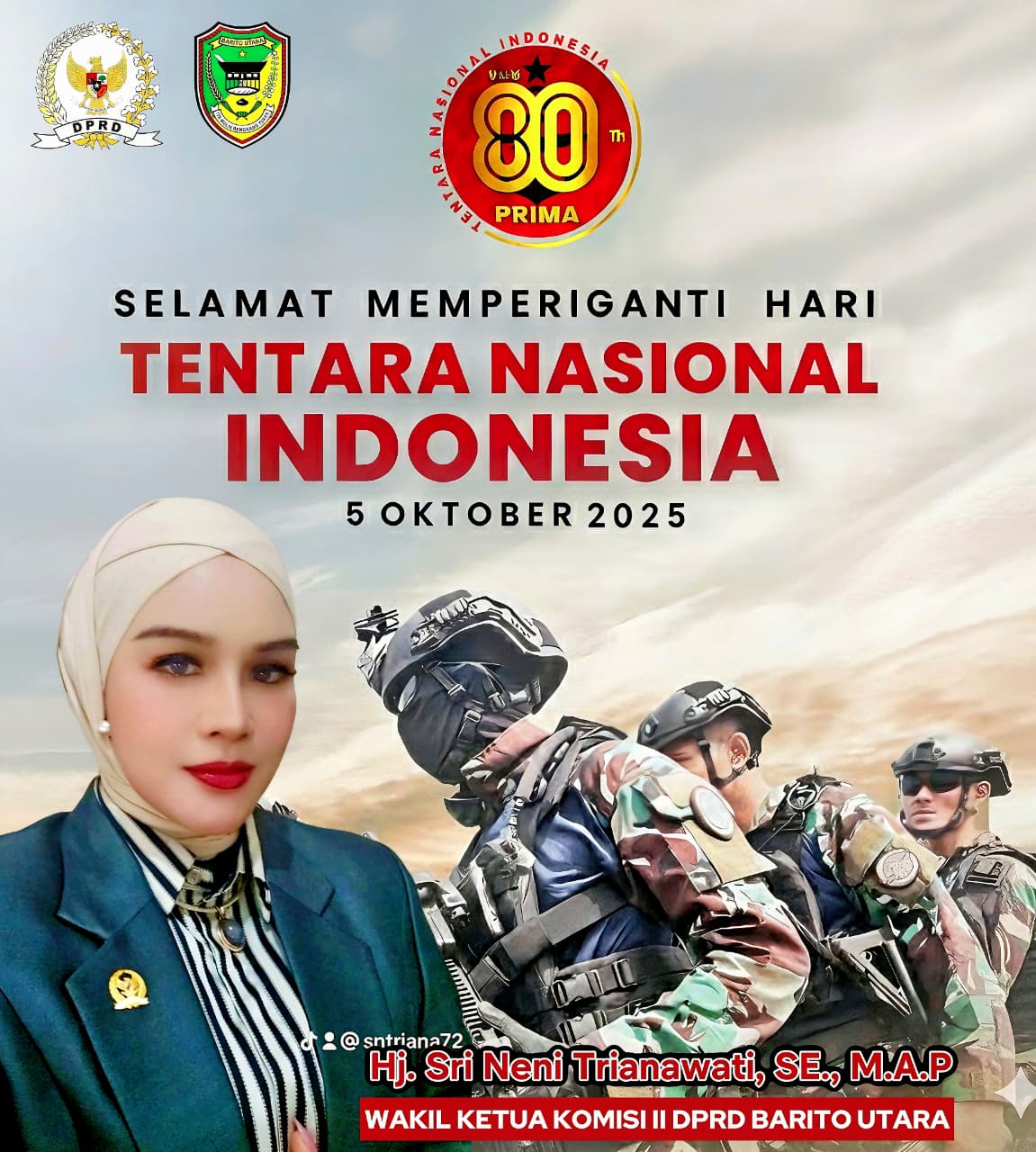 Wakil Ketua Komisi II DPRD Barito Utara, Hj. Sri Neni Trianawati, SE., M.A.P