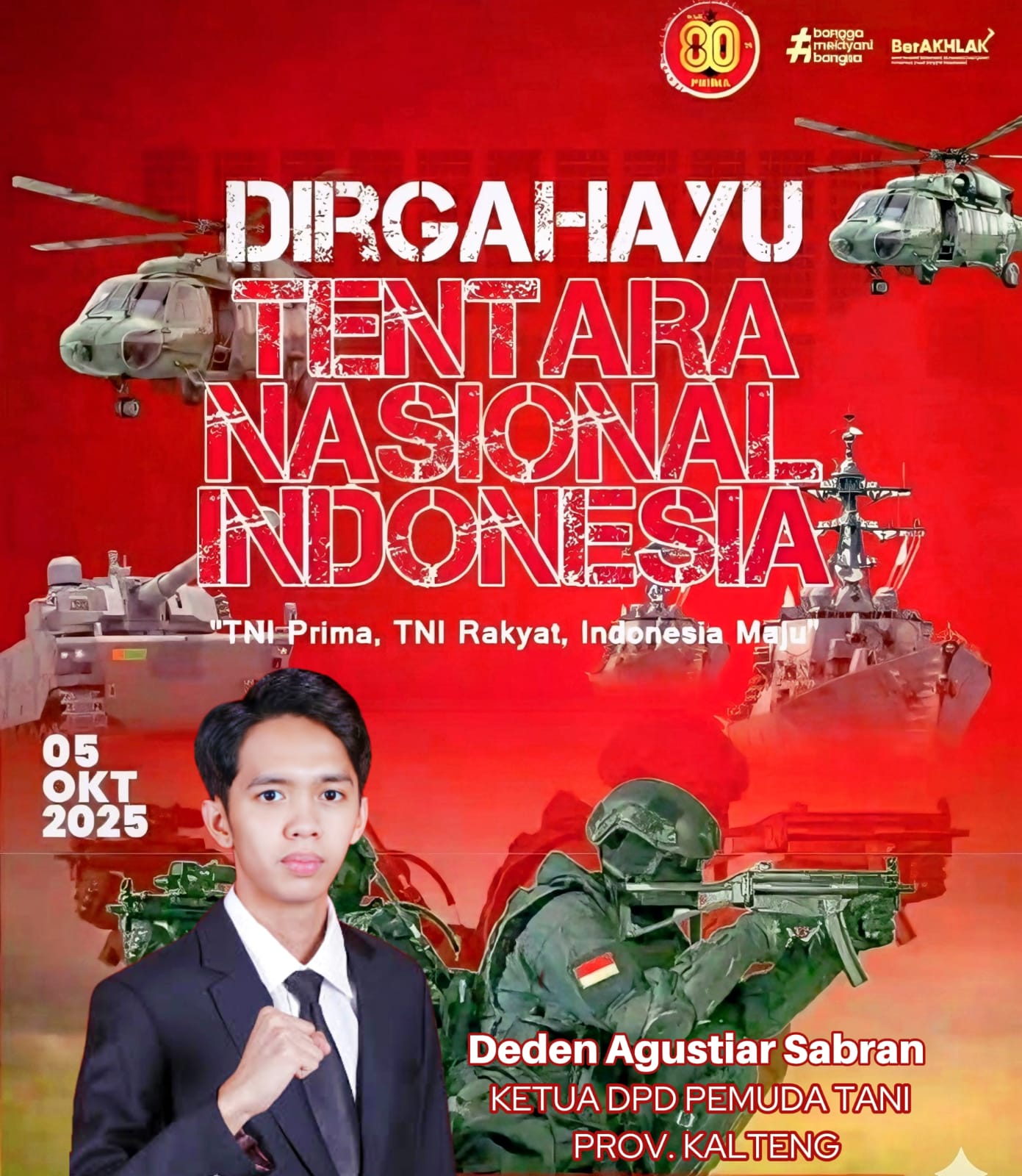 Ketua DPD Pemuda Tani Kalteng, Deden Agustiar Sabran