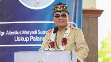 Gubernur Kalteng, H. Agustiar Sabran saat menyampaikan sambutan dalam acara