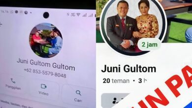 Akun palsu mengatasnamakan Kepala Dinas PUPR Kalteng, Prof. Dr. Ir. Juni Gultom, ST., MTP