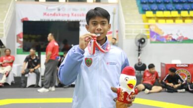 Atlet cabang olahraga Taekwondo Kalteng berhasil menyumbangkan medali perak pada hari pertama POPNAS XVII 2025 di Jakarta