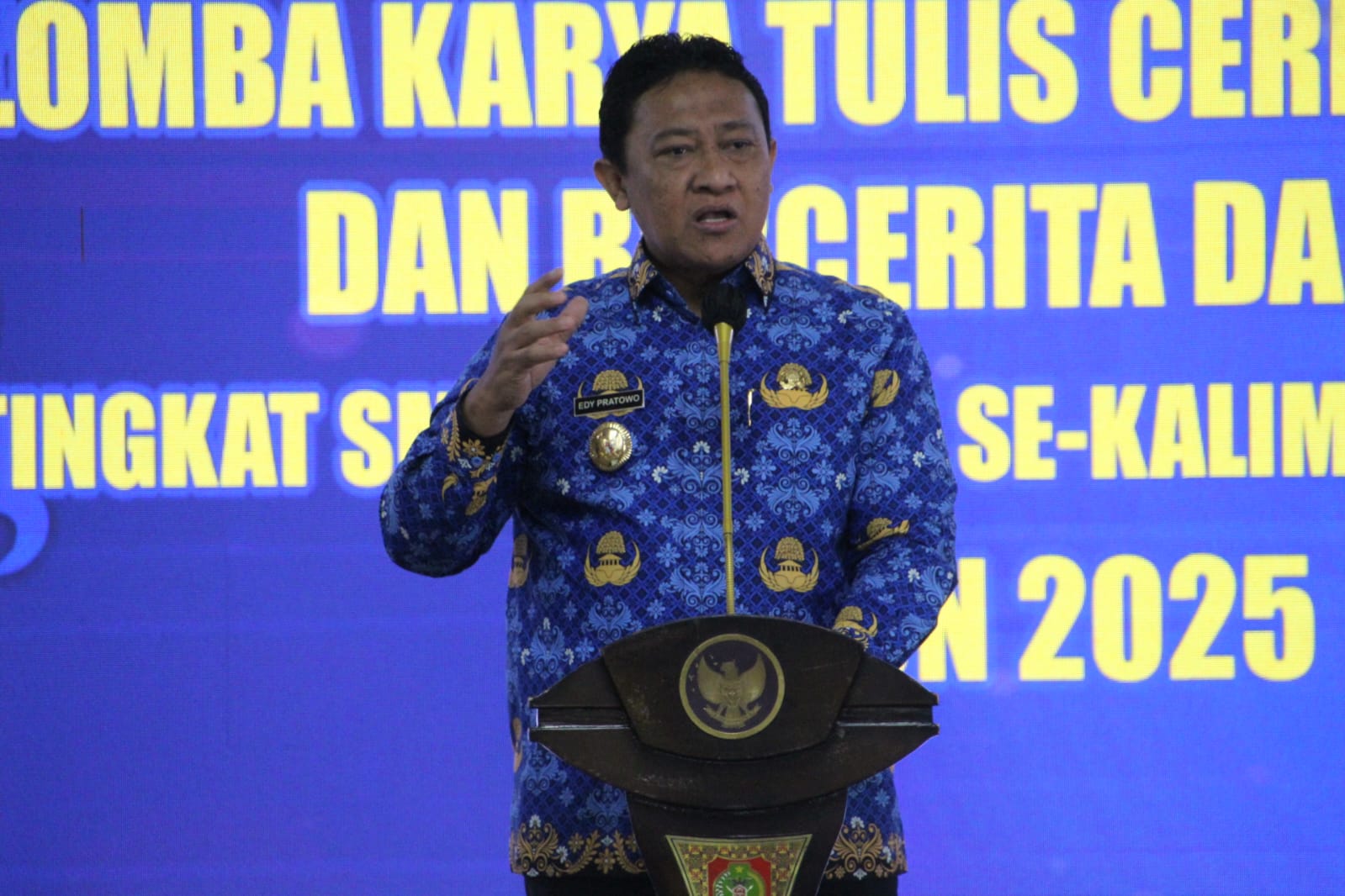 Wagub Edy Pratowo Buka Lomba Karya Tulis dan Bercerita Pelajar se-Kalteng 2025