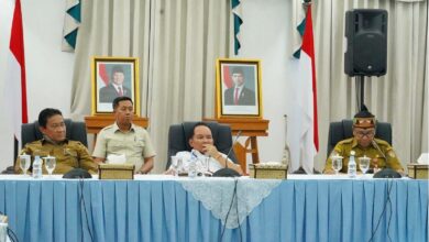 Gubernur Kalteng, H. Agustiar Sabran saat memimpin pertemuan strategis bersama jajaran balai teknis PUPR Kalteng