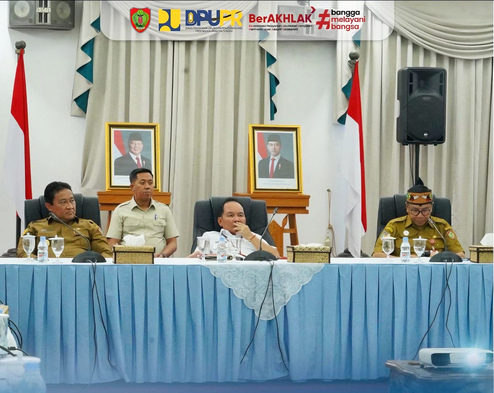Gubernur Kalteng, H. Agustiar Sabran saat memimpin pertemuan strategis bersama jajaran balai teknis PUPR Kalteng