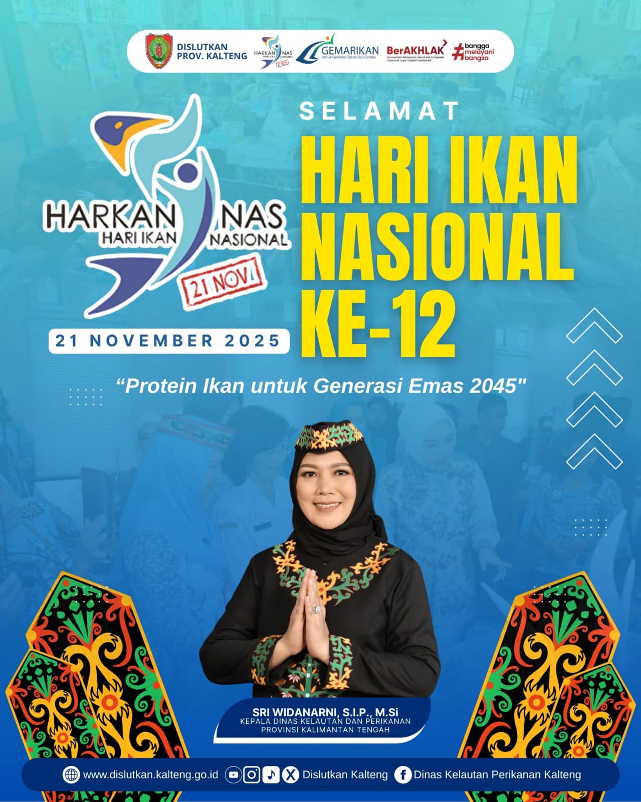 Ucapan Harkannas ke-12 dari Kepala Dislutkan Kalteng, Sri Widanarni, S.I.P., M.Si