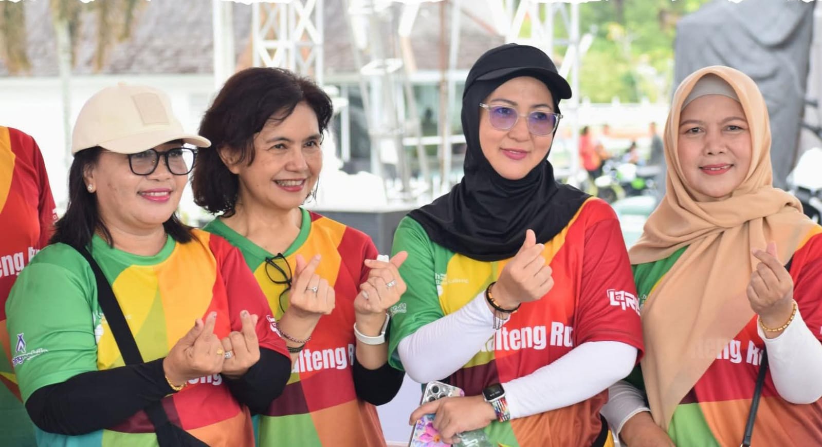 Kepala Dislutkan Kalteng, Sri Widanarni, S.I.P., M.Si., saat mengikuti Bank Kalteng Run 8K