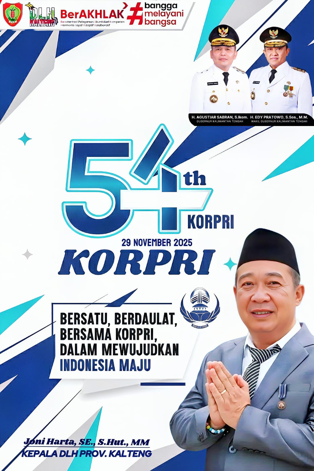 Kadis LH Kalteng, Joni Harta, SE., S.Hut., MM