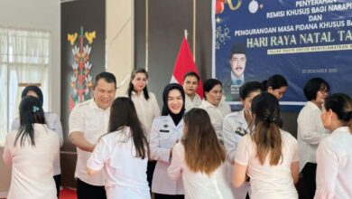Acara penyerahan remisi Natal 2025 secara