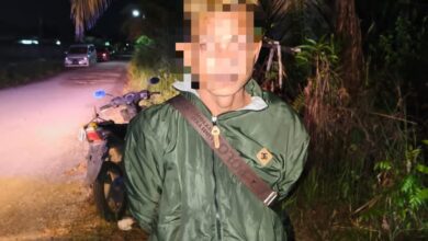 Petugas berhasil mengamankan seorang pria berinisial AN usai membuat keributan di Gereja Yudea, Palangka Raya