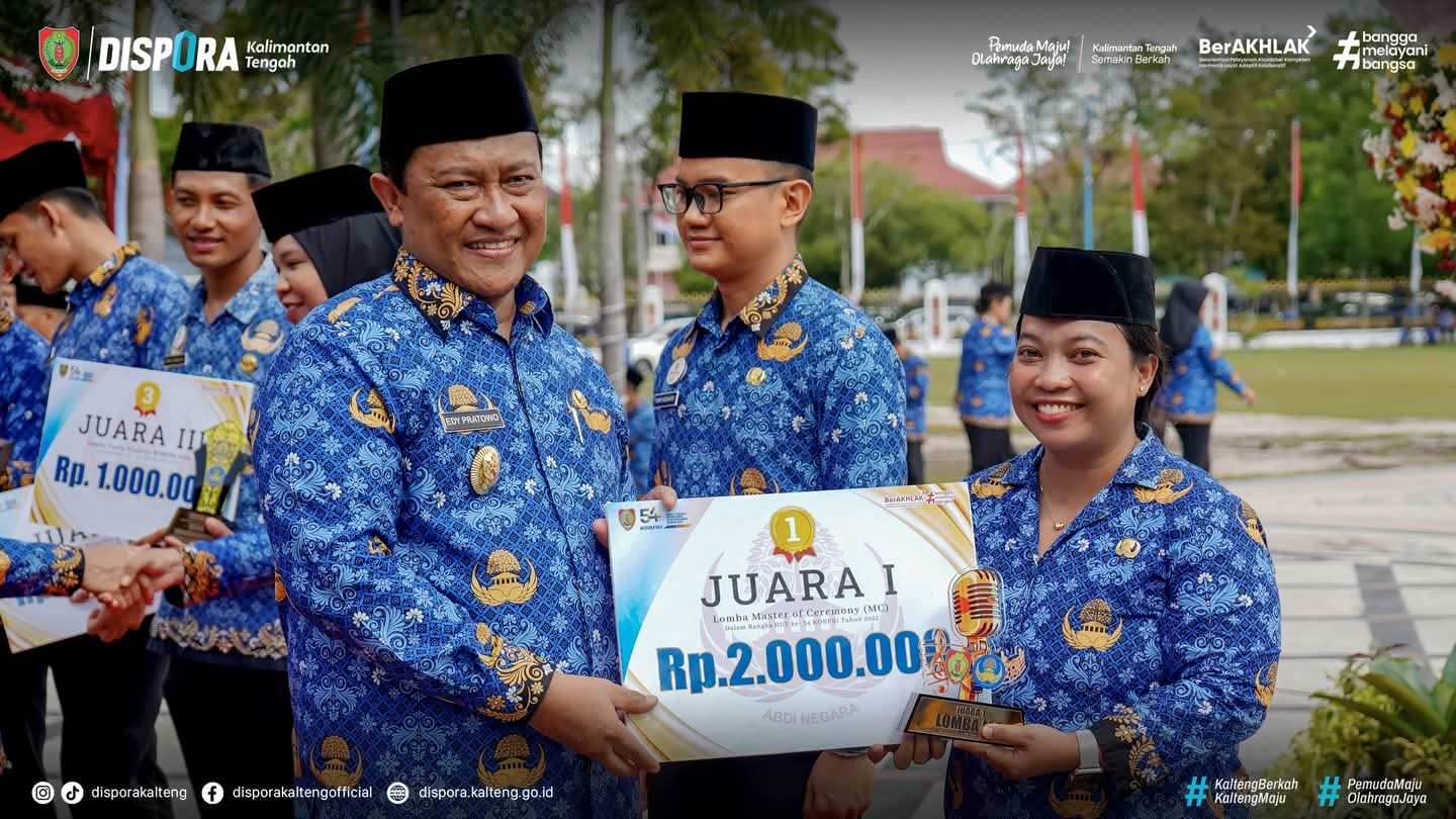 ASN Muda Dispora Kalteng Sabet Juara MC Terbaik pada HUT ke-54 KORPRI