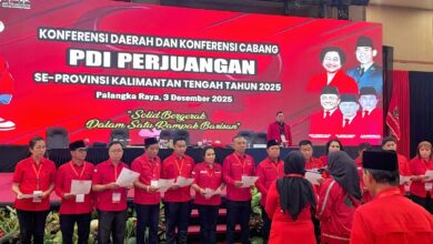 Yohanes Pimpin PDI Perjuangan Kalteng Periode 2025-2030