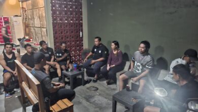 Pengurus PBFI Kota Palangka Raya bersama Atlet saat menggelar rapat persiapan menghadapi Porprov Kalteng 2026