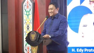 Wagub Kalteng, H. Edy Pratowo, saat menyampaikan arahan Rakor Pengembangan Kompetensi ASN