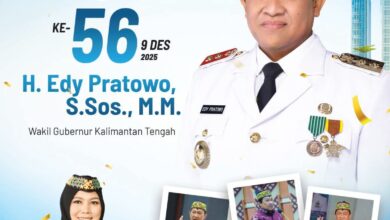 Ucapan selamat Ulang Tahun untuk Wagub Kalteng dari Dislutkan Kalteng