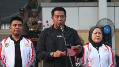 Wakil Bupati Felix Sonadie Y. Tingan resmi menutup Porkab Barito Utara 2025,