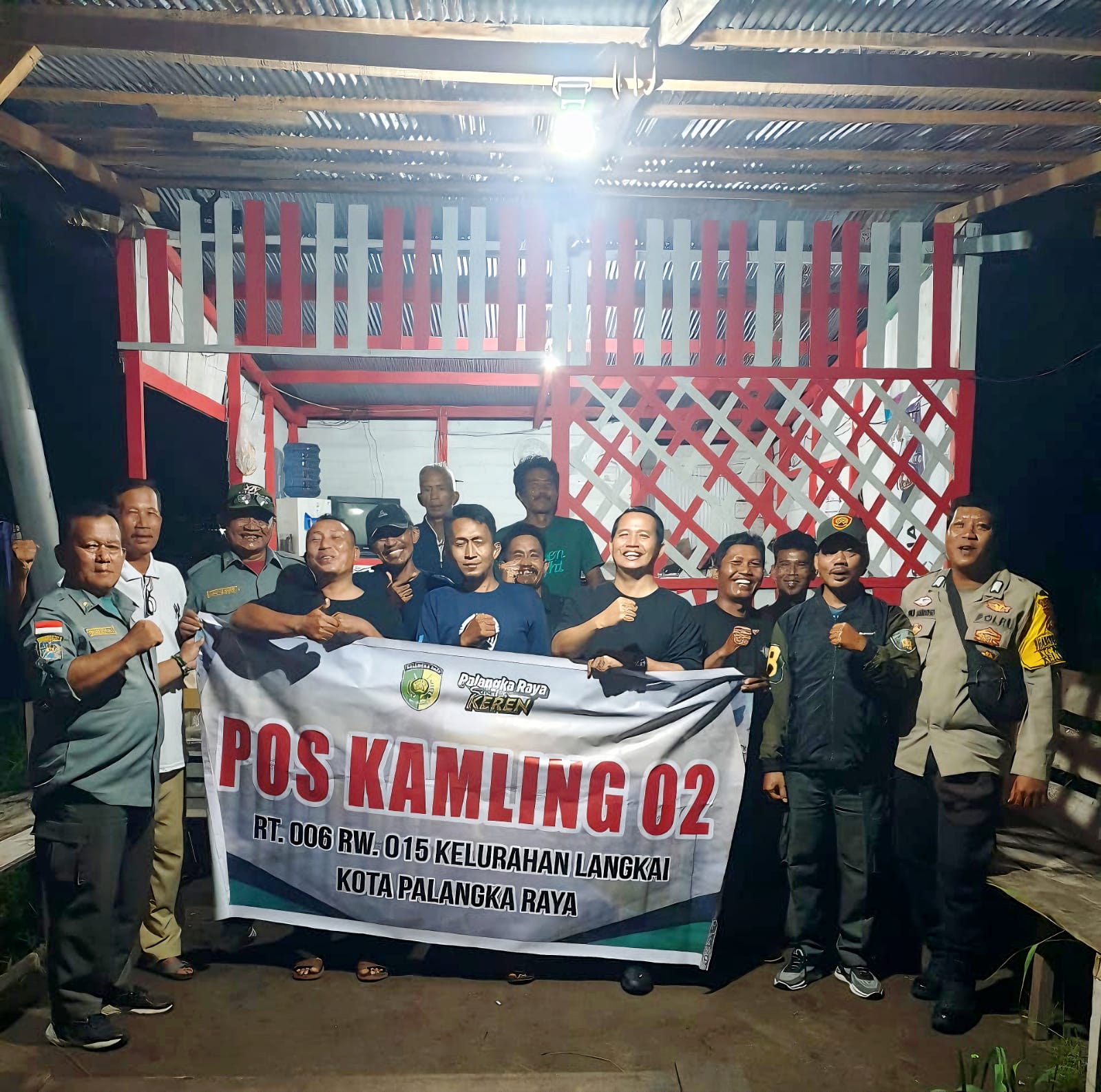 Bhabinkamtibmas Langkai Patroli Poskamling