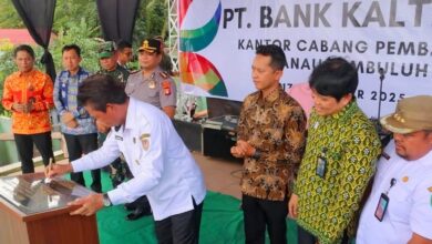 Suasana peresmian KCP Bank Kalteng Danau Sembuluh, Kabupaten Seruyan