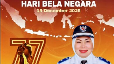 Ucapan selamat memperingati Hari Bela Negara ke-77 dari Lurah Panarung, Evi Kahayanti, SE., NL,P