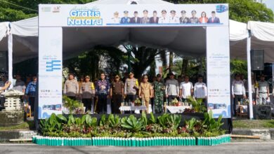 Anggota Komisi V DPR RI, Fraksi PAN, Muhammad Syauqie saat menghadiri pelepasan program Angkutan Bus Gratis Natal 2025 dan Tahun Baru 2026 (Nataru) yang digelar di Pos Terpadu Kepolisian Bundaran Besar Palangka Raya