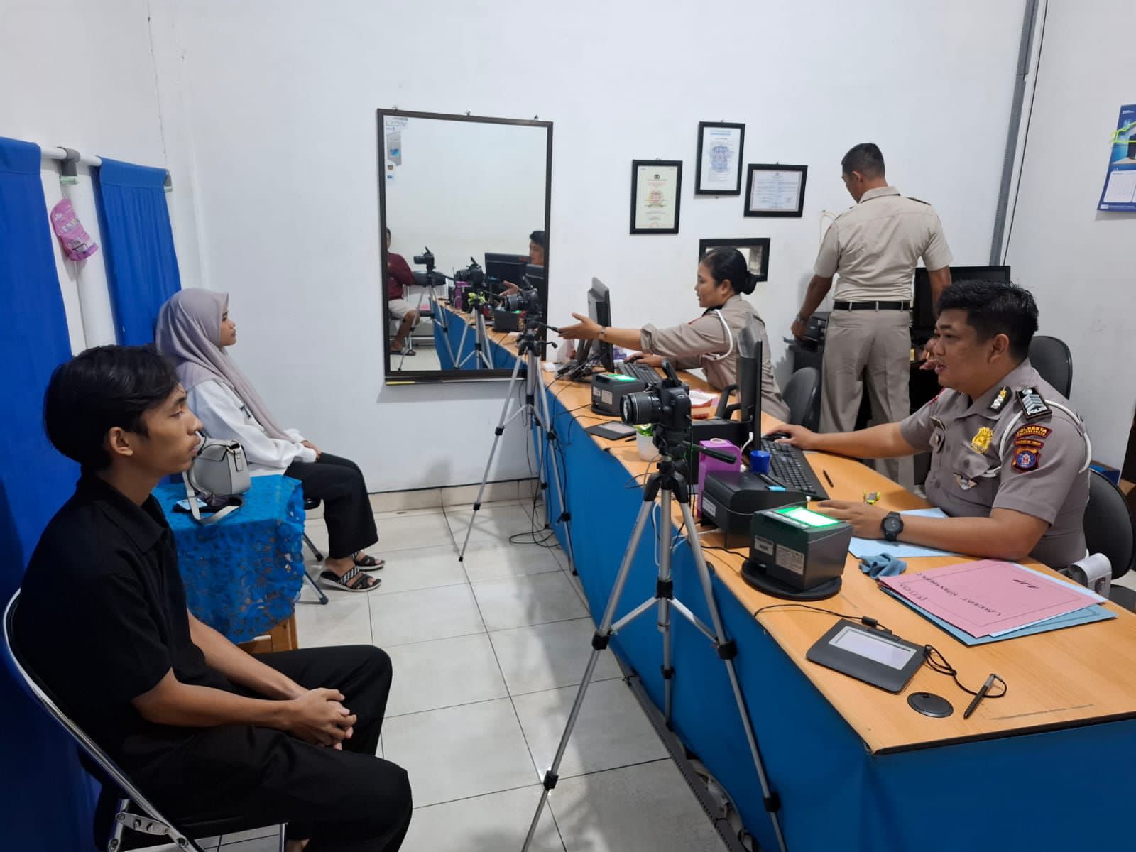 Pelayanan pembuatan SIM di Unit Regident Satlantas Polresta Palangka Raya