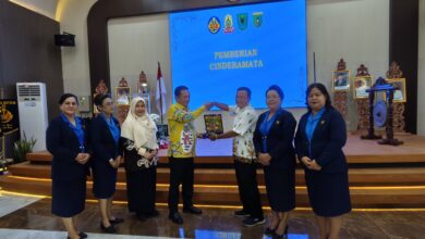 Wakil Bupati Barsel Khristianto Yudha saat menghadiri Rakor WKRI di Aula PUPR Barsel.