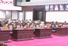 Suasana Rapat Paripurna Paripurna ke-2 Masa Sidang II Tahun Sidang 2026, di ruang rapat DPRD Kalteng