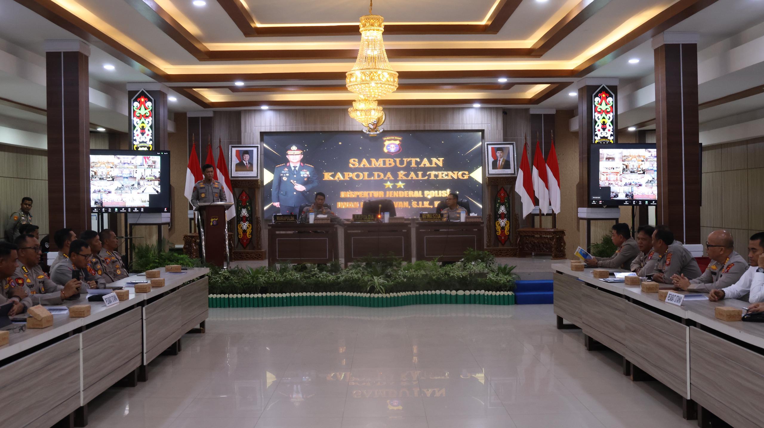 Kegiatan pembukaan Audit Kinerja Itwasda Tahap I TA 2026 di Polda Kalteng