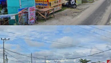 Jalan Kecipir Kelurahan Panarung, Kecamatan Pahandut Pemerintah Kota Palangka Raya.