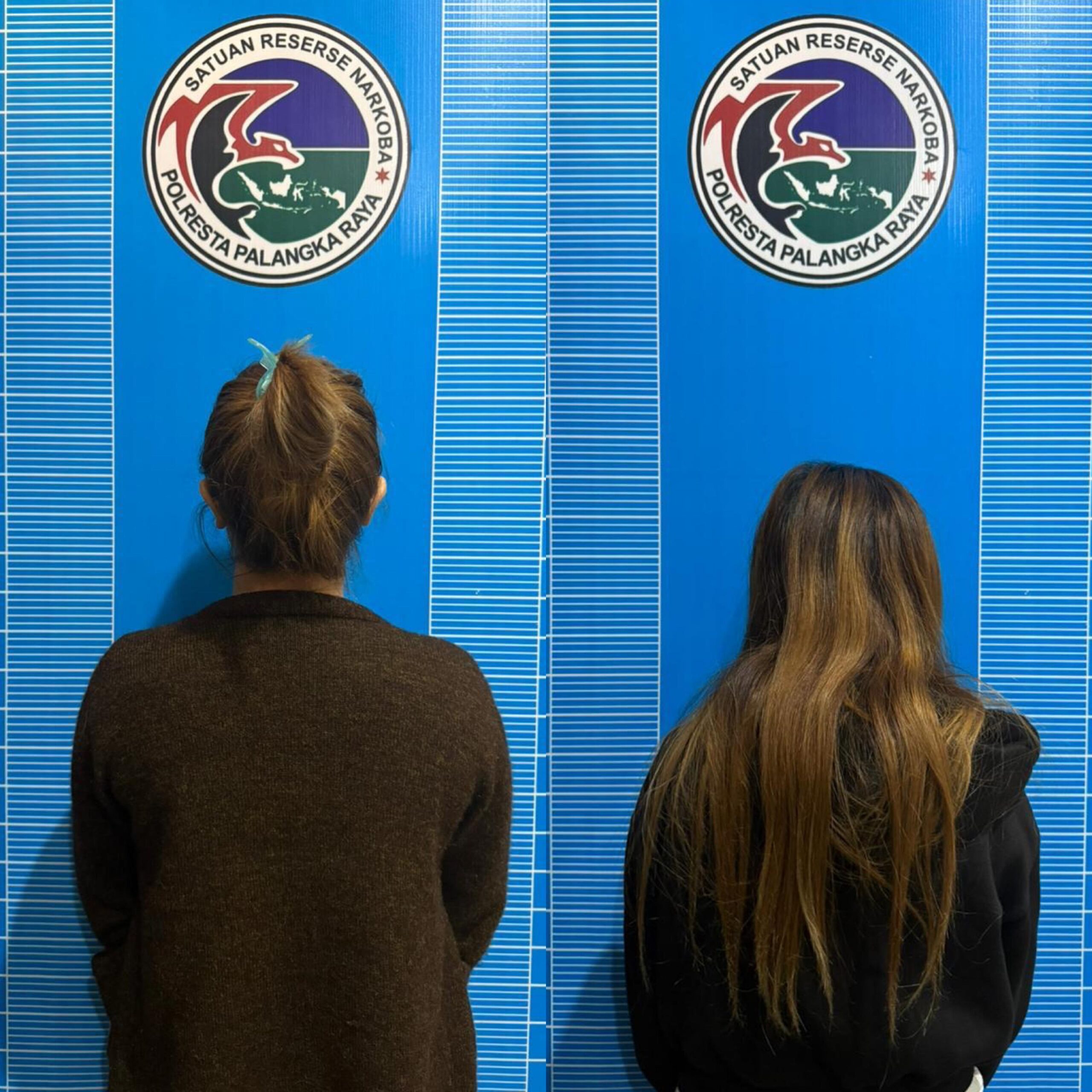 Dua terduga pelaku pengendar narkoba di Palangka Raya. FOTO: IST