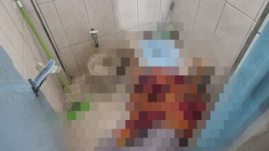 Jasad korban pada saat pertama kali ditemukan dalam keadaan tidak bernyawa