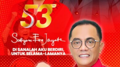 Sigit Karyawan Yunianto Ucapkan Selamat HUT ke-53 PDI Perjuangan