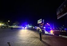 Personel Satlantas Polresta Palangka Raya ketika melakukan patroli ke sejumlah titik rawan di Kota Palangka Raya