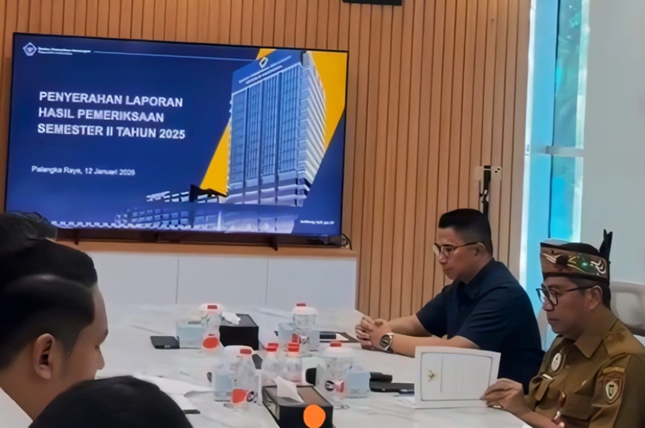 Wakil Ketua DPRD Kalteng, Junaidi, S.Ag., M.AP, menghadiri kegiatan Penyerahan Laporan Hasil Pemeriksaan (LHP) di BPK RI Perwakilan Kalteng,