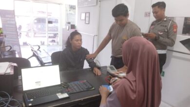 Pemeriksaan kesehatan oleh Siddokes Polresta Palangka Raya