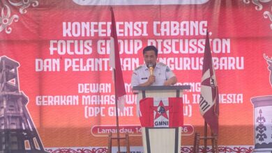 Bupati Hadiri Pelantikan Pengurus GMNI Lamandau