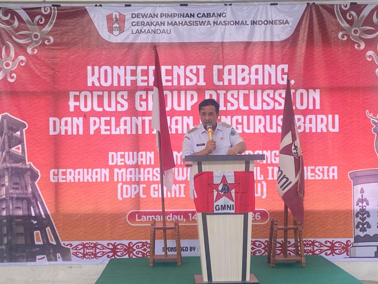 Bupati Hadiri Pelantikan Pengurus GMNI Lamandau