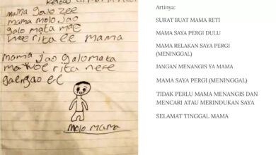Surat siswa SD di NTT dan artinya.