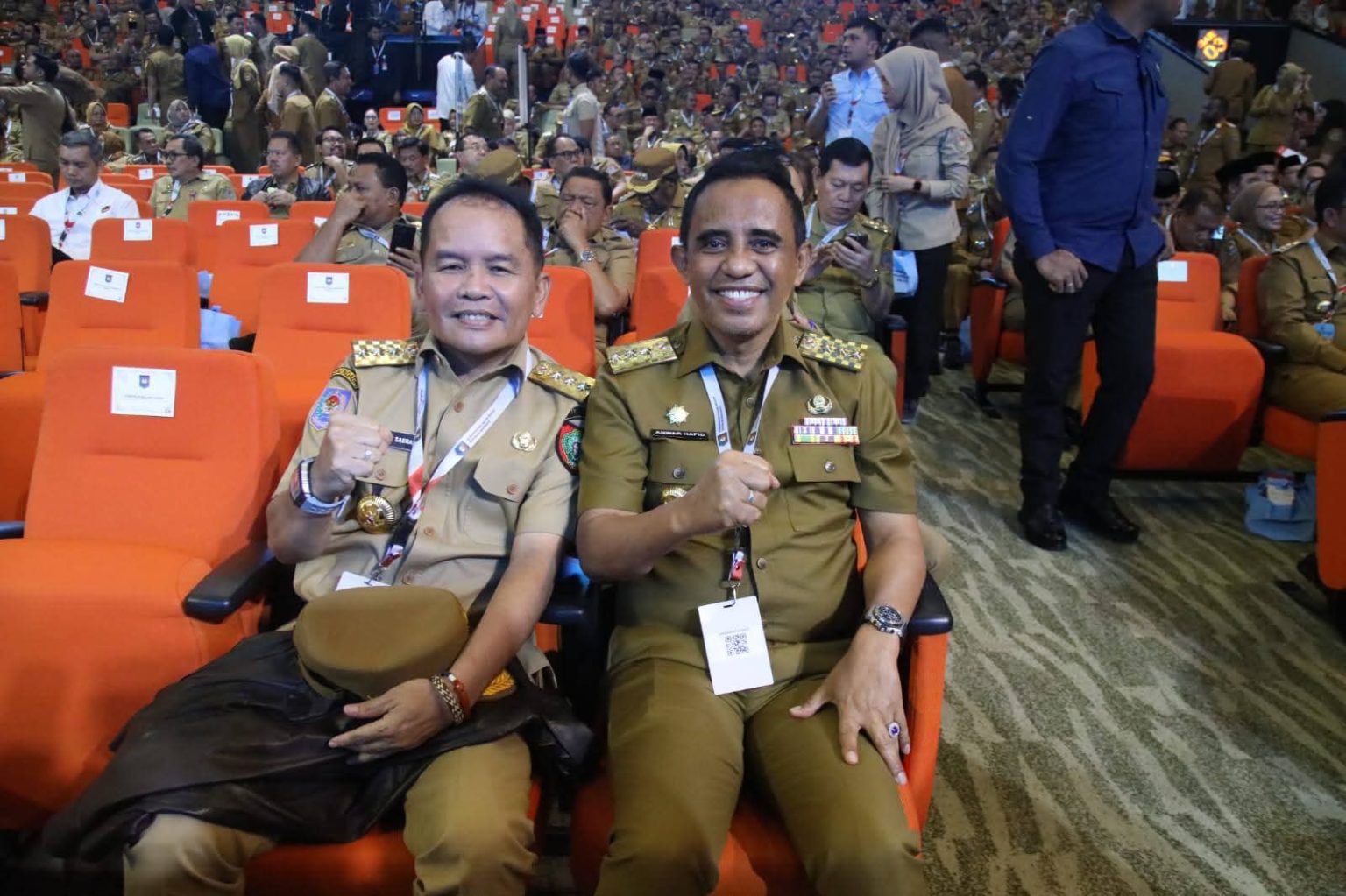 Gubernur Kalteng, H. Agustiar Sabran saat mengikuti Rakornas Pemerintah Pusat dan Pemerintah Daerah Tahun 2026 yang digelar di Sentul International Convention Center