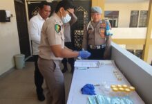 Pencegahan Dini, Polisi Polresta Palangka Raya Dipaksa Kencing