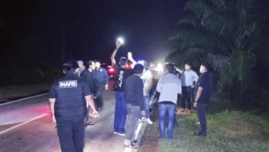 Pra rekontruksi penemuan mayat di Km 50, Kota Palangka Raya