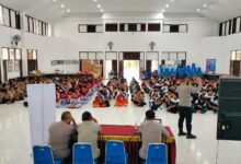 Bagian SDM Polresta Palangka Raya mensosialisasikan rekrutmen polri TA 2016