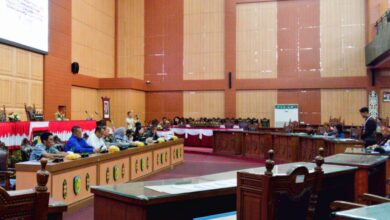 Komisi I DPRD Kota Palangka Raya saat menggelar Rapat Dengar Pendapat (RDP) di Ruang Rapat Paripurna