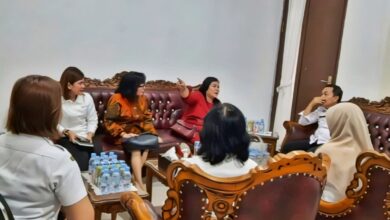 Wakil Ketua II DPRD Kota Palangka Raya, Nenie Adriati Lambung, saat kunjungan kerja (kunker) ke Dinas Kesehatan, belum lama ini