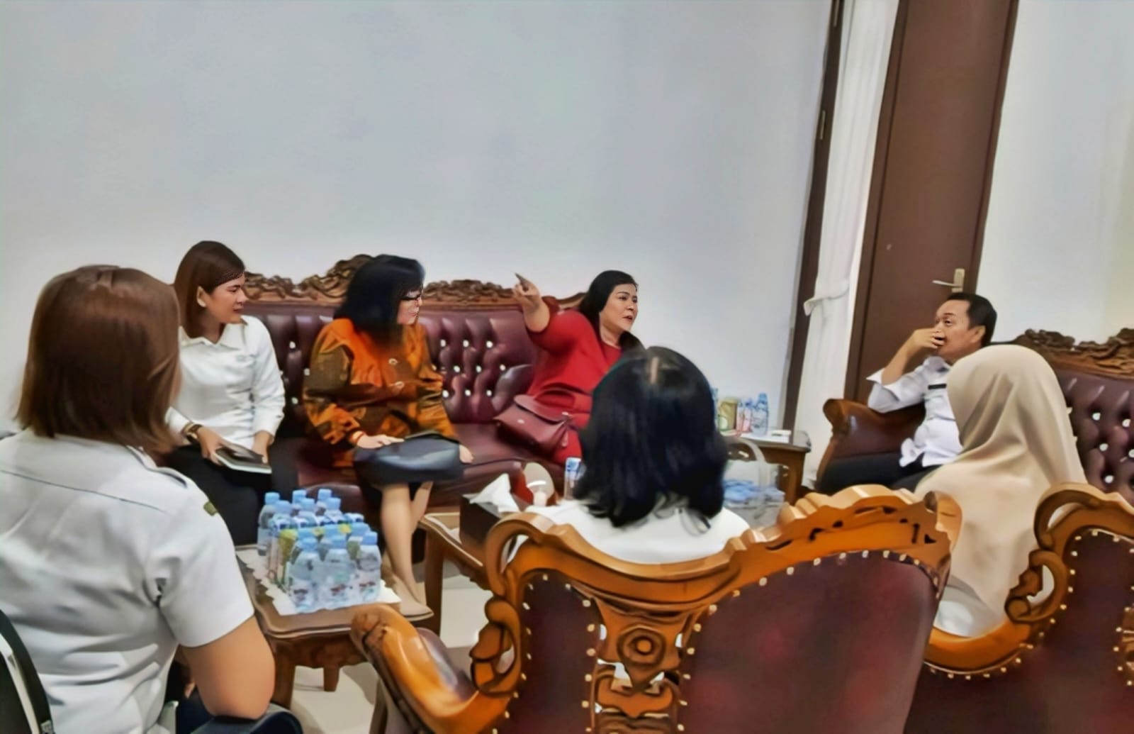 Wakil Ketua II DPRD Kota Palangka Raya, Nenie Adriati Lambung, saat kunjungan kerja (kunker) ke Dinas Kesehatan, belum lama ini