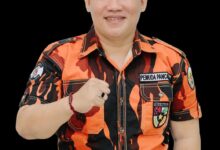 Ketua MPC PP Kota Palangka Raya, Bush Valentino Lambung, SH