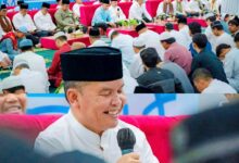 Suasana buka puasa bersama dalam rangka Safari Ramadan 1447 Hijriah di Istana Isen Mulang