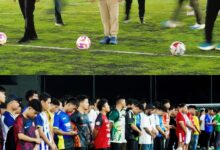 Gubernur Kalteng, H. Agustiar Sabran, saat membuka Turnamen Mini Soccer All Star Jilid V Tahun 2026