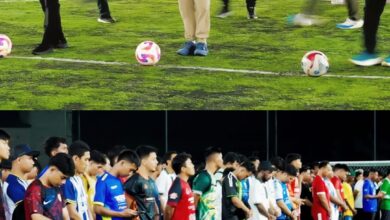 Gubernur Kalteng, H. Agustiar Sabran, saat membuka Turnamen Mini Soccer All Star Jilid V Tahun 2026