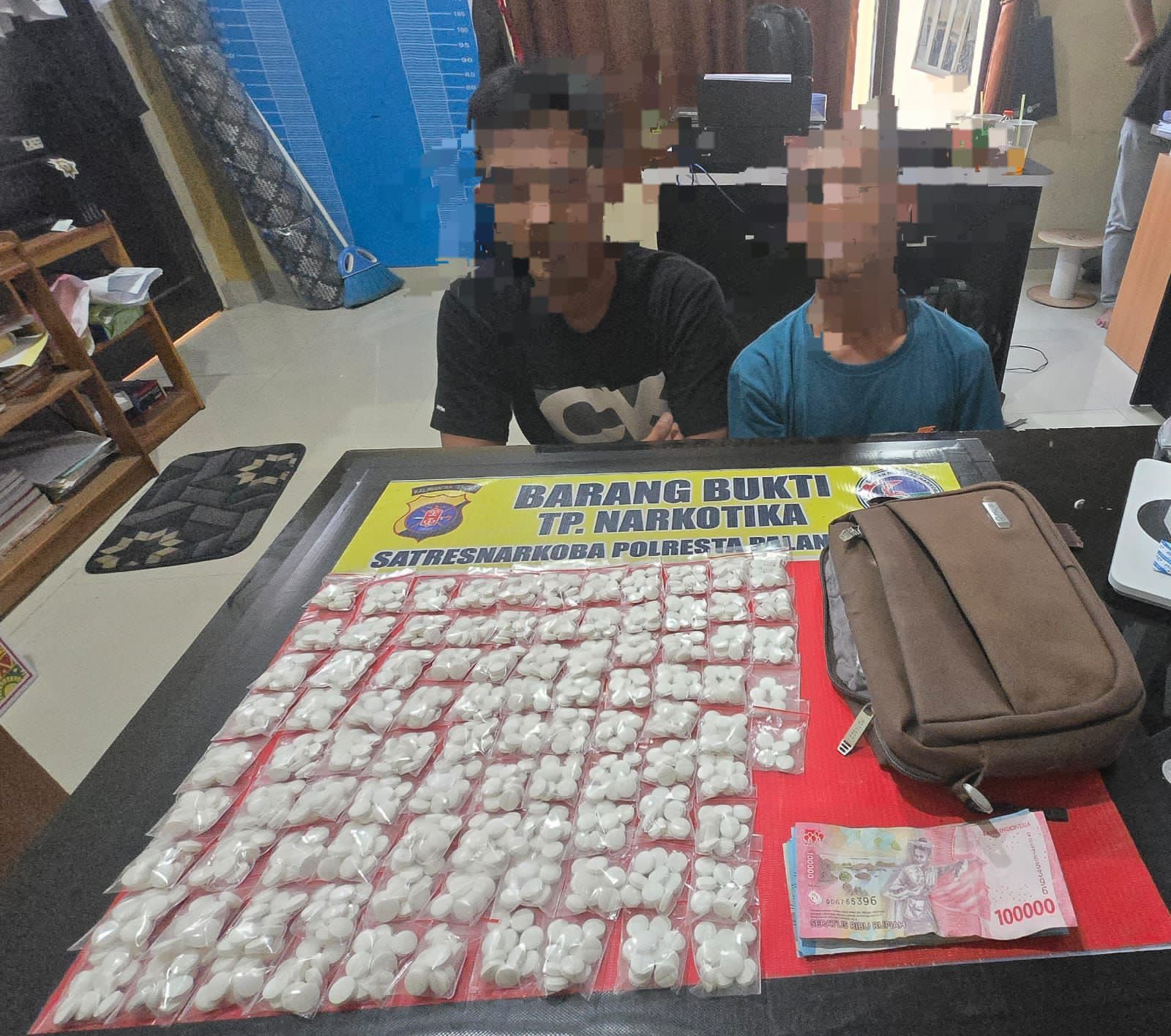 Dua Pelaku Ditangkap, 940 Butir Obat Diduga Narkotika Gagal Beredar di Palangka Raya